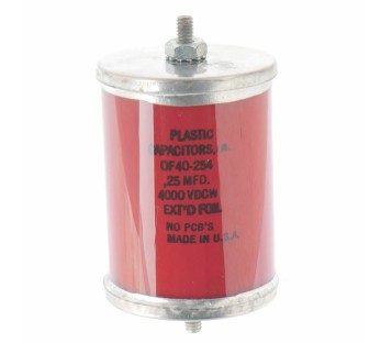 OF40-254 OF40254 Plastic Capacitors Inc. 0,25MFD 4000VDC CAPACITOR