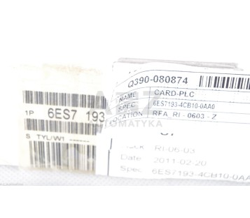 SIEMENS 6ES7 193-4CB10-0AA0  6ES71934CB100AA0 ! 5pcs ! NEW ! 