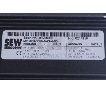 SEW MCF41A0055-5A3-4-00  MCF41A00555A3400  08268398 + MDX60A0055-5A3-4-00 