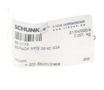 CMT MPG32 5510173 SCHUNK BEIPACK MPG 32/40 KGA ! NEW  !