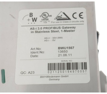 B+W AS-I 3.0 BWU1567 13650  ! NEW  !