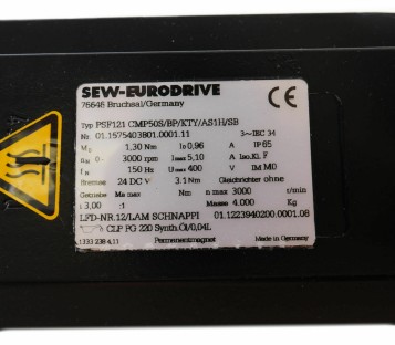 SEW EURODRIVE PSF121 CMP50S/BP/KTY/AS1H/SB CMP50SBPKTYAS1HSB ! NEW !