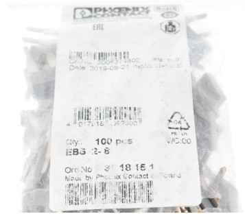PHOENIX CONTACT EBS 2-8 EBS2-8 3118151 EBS28 ! 100PCS ! NEW !