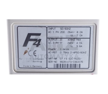 KEB 07.F4.S2C-M220/  07F4S2CM220/  