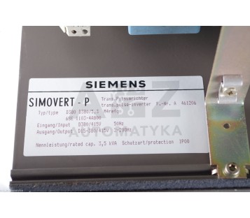 SIEMENS SIMOVERT-P D380 D380/5,3  6SE 1103-4AB00 6SE11034AB00 