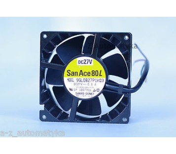 SANYO DENKI SanAce 80L 9GL0827P1K03 DC27V 0.8A High Air Flow Aluminium Fan