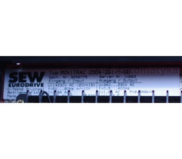 SEW EURODRIVE MOVITRAC 0504-231-1-00 ( 0504231100 ) 8258775