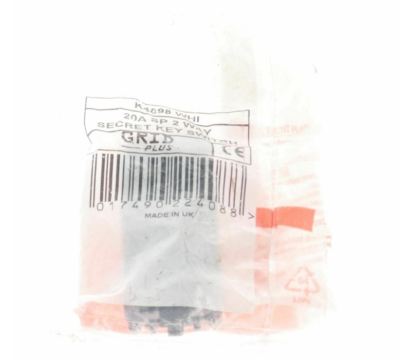 MK K4898 WHI 20A SP 2 WAY SECRET KEY SWITCH ! NEW ! 