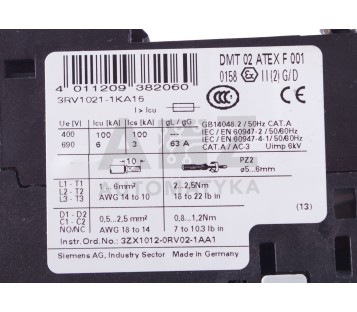 SIEMENS 3RV1021-1KA15 3RV10211KA15 