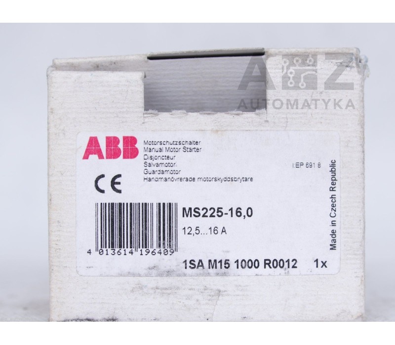 ABB MS225-16,0 12,5-16A 1SAM151000R0012  ! NEW !