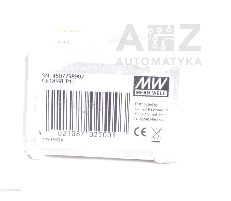 MW MEAN WELL GE18I48P1J  GE18I48-P1J FRA018-S48-I Power Supply 48V 0.375 ! NEW !