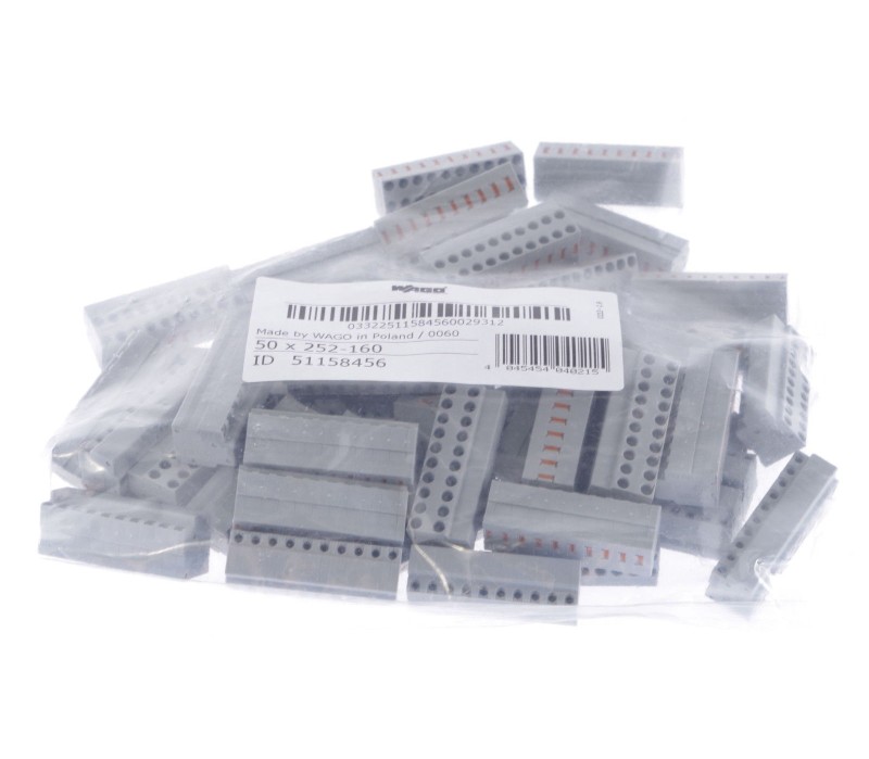 WAGO 252-160 252160 2-conductor modular PCB connector 10x2 Pole  ! 50PCS ! NEW !
