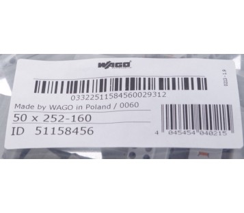 WAGO 252-160 252160 2-conductor modular PCB connector 10x2 Pole  ! 50PCS ! NEW !