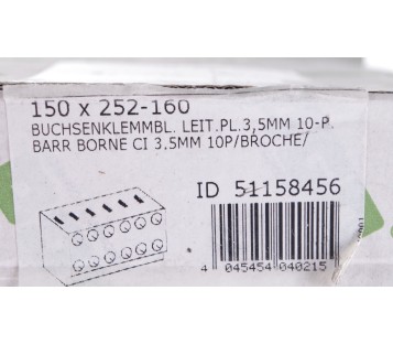 WAGO 252-160 252160 2-conductor modular PCB connector 10x2 Pole  ! 50PCS ! NEW !