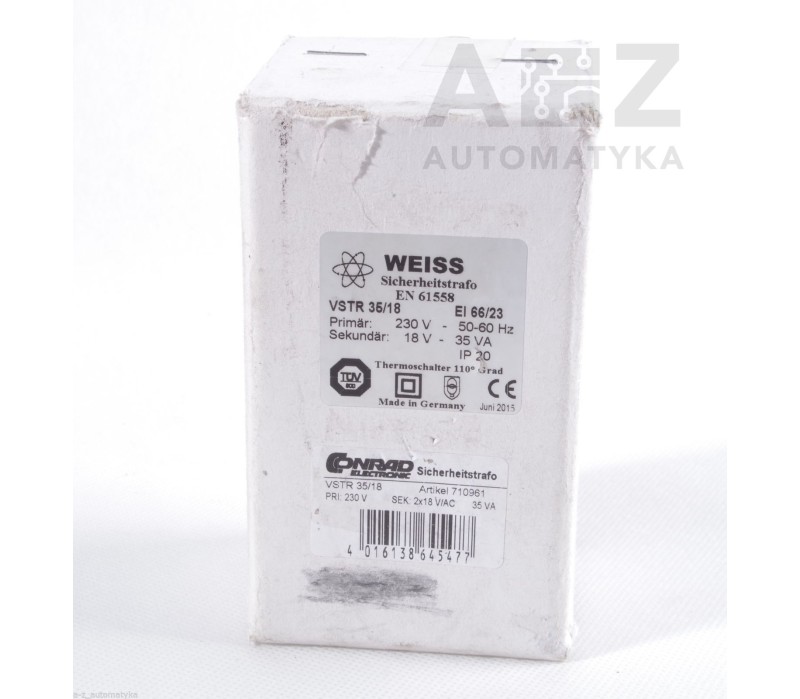 WEISS EN 61558 EN61558 VSTR 35/18 EI 66/23  VSTR3518 EI6623 ! NEW !