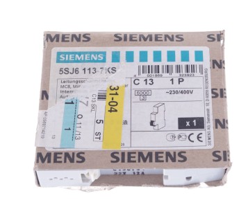 SIEMENS 5SJ6 113-7KS 5SJ6113-7KS   5SJ61137KS C13 circuit breaker ! NEW !