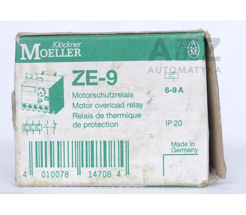 MOELLER ZE-9 ZE9 ZE 9 OVERLOAD RELAY ! NEW !