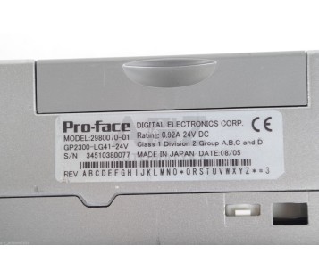 PRO-FACE PROFACE 2980070-01 298007001 GP2300-LG41-24V GP2300LG4124V 