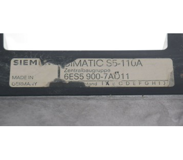 SIEMENS 6ES5 900-7AD11 6ES59007AD11 