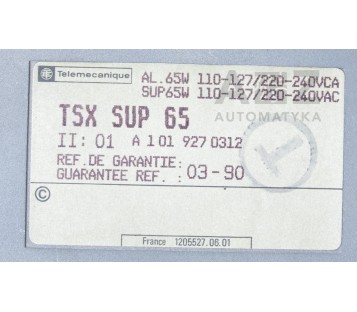 TELEMECANIQUE TSX7 TSXSUP65 POWER SUPPLY