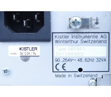 KISTLER CONTROL MONITOR COMO II-S 5859 5859A1