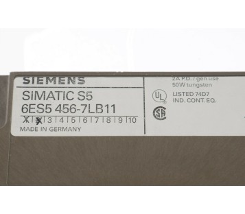 SIEMENS 6ES5 456-7LB11 6ES5456-7LB11 6ES54567LB11 