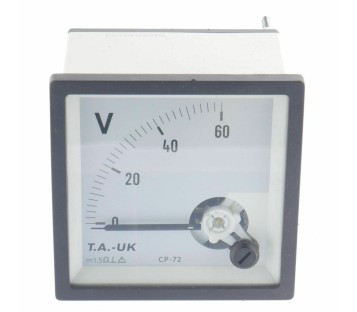 KEMA KEUR T.A.-UK CP-72 CP72 VOLT PANEL METER 0-60VDC ! NEW !