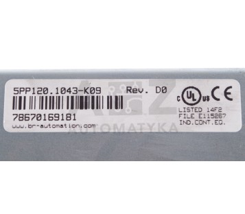 B&R 5PP120.1043-K09 5PP1201043K09 REV. D0 
