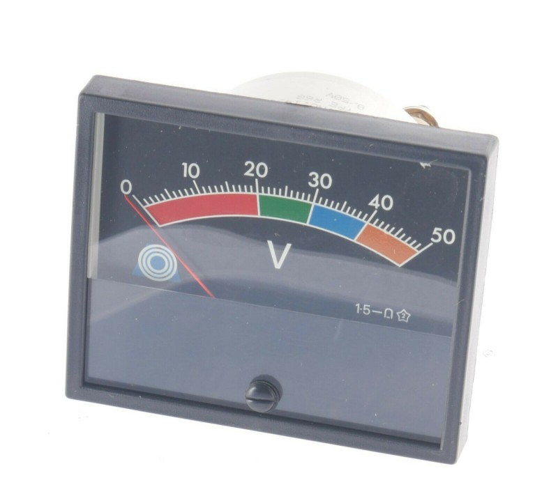 TYPE R68 0/50V 0-50VDC PANEL METER VOLT ! New ! 