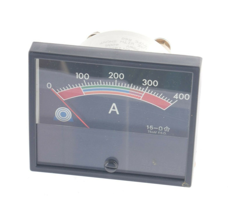 TYPE R68 0/75mV 400A F.S.D AMPER METER PANEL MOUNT ! New ! 