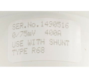 TYPE R68 0/75mV 400A F.S.D AMPER METER PANEL MOUNT ! New ! 