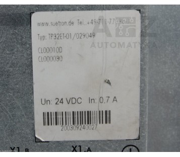 SUETRON SAUTER  TP 32 TP32 TP32ET-01/029049 TP32ET01029049 CL00010D CL000030