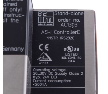 IFM ASI CONTROLLERE 1MSTR 1RS232C  AC1303 