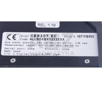 BERG UBN 307 UBN307 EU UBN307WY ALLBDXBXX5X3XXX