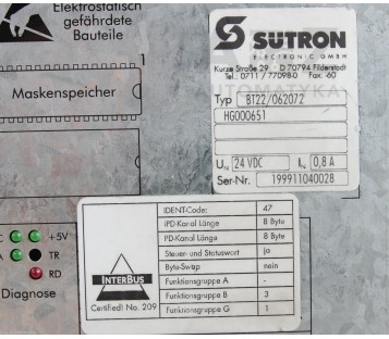 PHOENIX CONTACT SUETRON SAUTER  CP222 CP 222 BT22/062072 BT22062072 HG000651