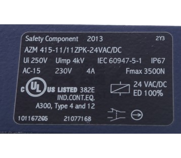 SCHMERSAL AZM 415-11/11ZPK-24VAC/DC  AZ/AZM 415-B1  ! NEW !
