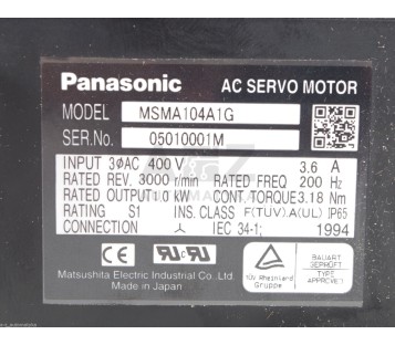 PANASONIC MSMA104A1G 05010001M ! NEW !