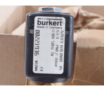 BURKERT 00221936   6281EV B20,0NBR M5  00221803 180231 W29MN ! NEW!