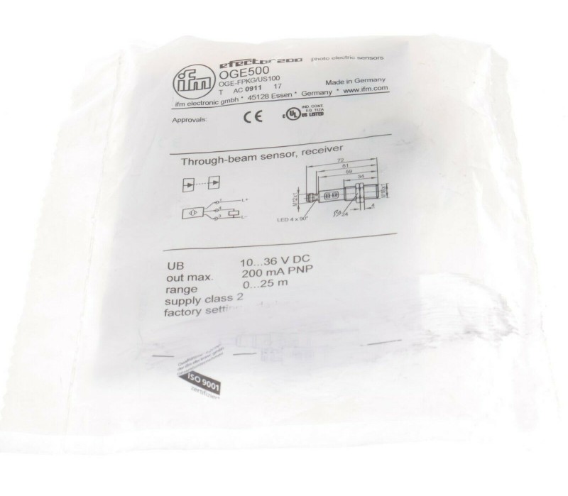 IFM OG500 OGE-FPKG/US100 OGEFPKGUS100 ! NEW !