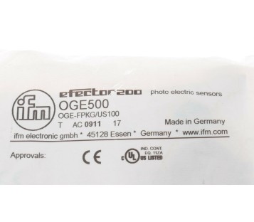 IFM OG500 OGE-FPKG/US100 OGEFPKGUS100 ! NEW !
