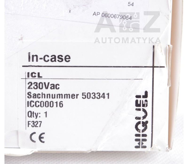 HIQUEL IN-CASE INCASE  ICL 503341 ICC00016 Level control of conductive li ! NEW!