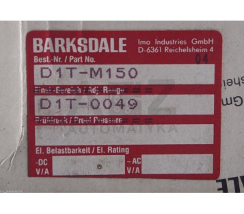 BARKSDALE D1T-M150 D1TM150 D1T M150  ! NEW !