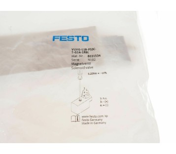 FESTO 8031534 VUVG-L18-P53C-T-G14-1R8L  VUVGL18P53CTG141R8L ! NEW !