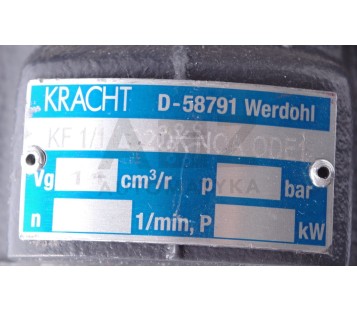 KRACHT KF 1/11 D20KN0A 0DE1  KF111D20KN0A0DE1 KF 1/11 D2OKNOA ODE1 