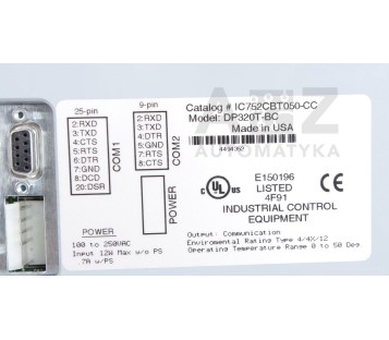 AFE DATAPANEL  DP320T-BC  IC752CBT050-CC  DP320TBC  IC752CBT050CC 