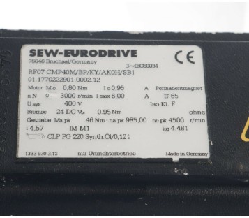 SEW RF07 CMP40M/BP/KY/AK0H/SB1 CMP40MBPKYAK0HSB1