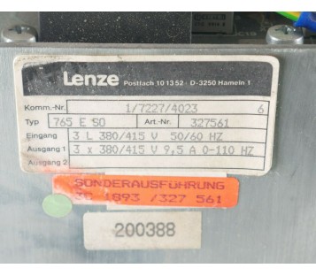 LENZE AC760 765 E SO 327561 
