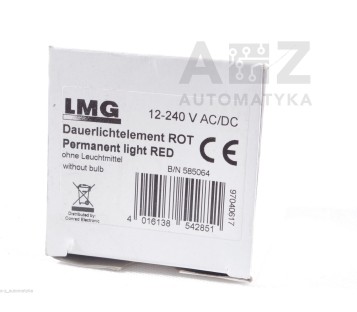 LMG DAUERLICHTELEMENT ROT PERMANENT LIGHT RED 12-240 V AC/DC  681 108 00  ! NEW!