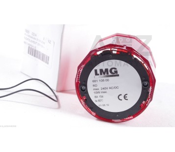 LMG DAUERLICHTELEMENT ROT PERMANENT LIGHT RED 12-240 V AC/DC  681 108 00  ! NEW!