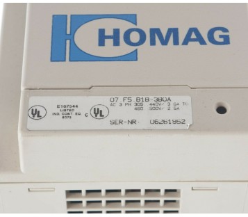 HOMAG 07.F5.B1B-3B0A 07F5B1B3B0A 